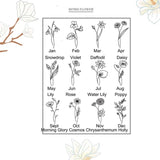 Fashion New Carved Birthday Flower Ring – Stylish Gifts — 5