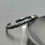 Dark Irregular Pleated Bracelet Ring Suit – Jewelry Gift Ideas — 5