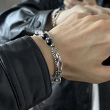 Titanium Steel Double-layer Burst Beads Bracelet – Jewelry Gift Ideas — 2