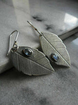 Ancient Silver Leaf Flower Earrings – Stylish Gifts — 9