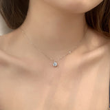 Moissan 925 Sterling Silver Necklace Female Wild – Jewelry Gift Ideas — 3