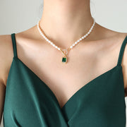 Wind Retro Ornament Clavicle Chain Zircon Freshwater – Practical Gifts — 20