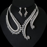 INS Wind Zircon Necklace Earring Set – Jewelry Gift Ideas — 1