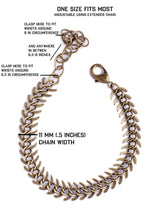 Men's Exaggerated Vintage Fishbone Thorny Thorn Chain – Gifts for Him — 4