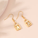 Gold Padlock Lock Pendant Rhinestone Initial Name – Jewelry Gift Ideas — 5