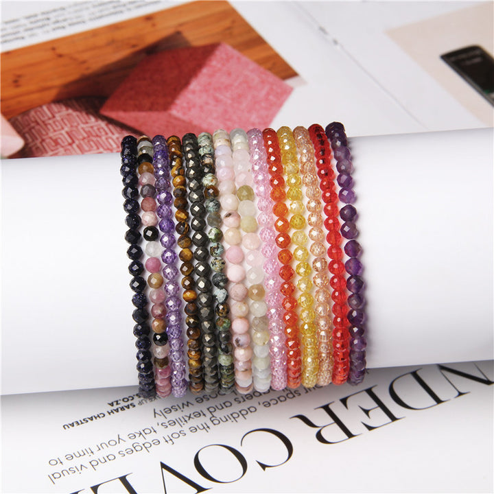 Stone Cut Bead Bracelet For Women – Jewelry Gift Ideas — 1