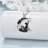 Creative Trendy Personalized Cute Black Cat Moon – Jewelry Gift Ideas — 1