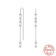 Sterling Silver Rectangular Diamond Chain – Special Occasion Gifts — 4