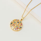 Creative Colorful Tree Of Life Pendant Necklace – Jewelry Gift Ideas — 8