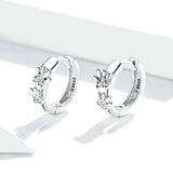 Original Cute Paw Print 925 Sterling Silver Earrings – Birthday Gifts — 1