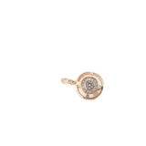 Rose Gold Micro-Set Zircon Round Earrings – Holiday Gift Ideas — 3