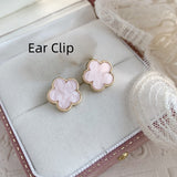 925 Silver Needle Lucky Parthenocissus Grass Flower Stud – Gift Ideas — 6