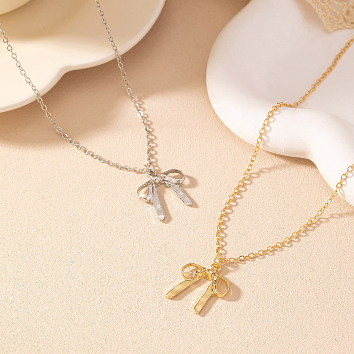 Bow Pendant Necklace – Jewelry Gift Ideas — 1