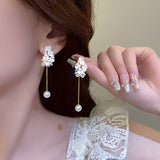 Pearl Flower Earrings Feminine And Advanced – Everyday Gifts — 3