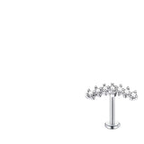 Zircon Stainless Steel Screw Women's Ear Bone Stud – Gifts for Her — 3
