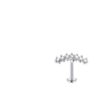 Zircon Stainless Steel Screw Women's Ear Bone Stud – Gifts for Her — 3