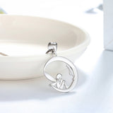 S925 Sterling Silver Necklace Angel Pendant – Jewelry Gift Ideas — 8