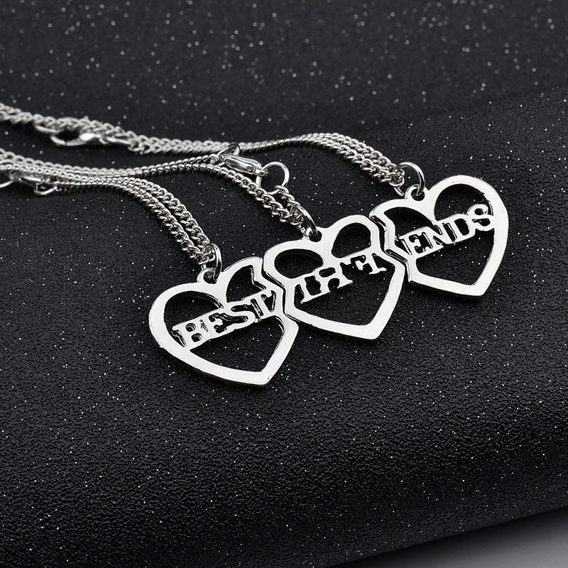 Series Three-piece Girlfriend Heart Necklace – Jewelry Gift Ideas — 1