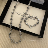 Mixed Color Pearl Necklace Women's Folding Retro – Jewelry Gift Ideas — 6