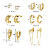 European And American Zircon Ear Clip Eardrops Hours – Practical Gifts — 2
