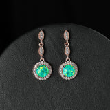 Trendy Rose Gold White Gold Multicolor Round Opal – Practical Gifts — 4