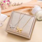 Bow Titanium Steel Necklace Female Light Luxury – Jewelry Gift Ideas — 1