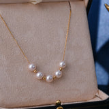 Sky Star 18K Gold Pearl Necklace – Jewelry Gift Ideas — 4
