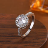 Round Zircon Wedding Ring Double Row Diamond Ball – Gifts for Couples — 2