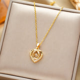 Fashion Dancing Love Necklace With Rhinestones – Gifts for Couples — 9