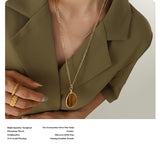 Natural Tigereye Double-layer Necklace Temperamental – Stylish Gifts — 7