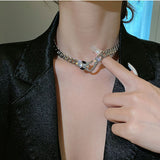 Exaggerated Heavy Work Snake Necklace Collarbone – Jewelry Gift Ideas — 5