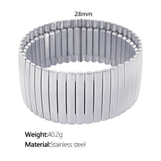 Stainless Steel Stretch Strap Retro Metal – Jewelry Gift Ideas — 2