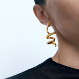 Alloy Spiral Personalized Earrings Simple Design – Holiday Gift Ideas — 2