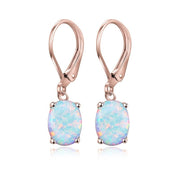 Four-claw Oval Opal Earrings European And American – Practical Gifts — 2