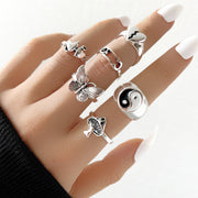 Women's Fashion Vintage Oil Drip Geometric Ring – Stylish Gifts — 9