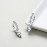 S925 Sterling Silver Stylish Water Drop Artificial – Gifts for Her — 12
