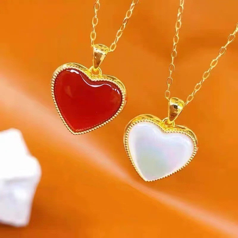 18K Gold Double-sided Love Pendant – Jewelry Gift Ideas — 1