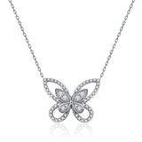 Sterling Silver Diamond Clavicle Chain Pendant – Jewelry Gift Ideas — 5