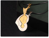 Cute Heart Couple Necklace With One Arrow LOVEYOU – Jewelry Gift Ideas — 14