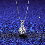 Mosang Necklace S925 Silver Pendant Female – Jewelry Gift Ideas — 1