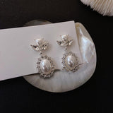 Love Pearl Rhinestone Earrings – Gifts for Couples — 4
