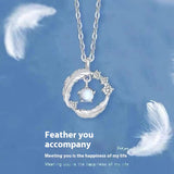 925 Silver Plated Feather Shape Pendant Necklace – Jewelry Gift Ideas — 7