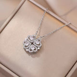 Open And Close Four-leaf Flower Dual-wear – Jewelry Gift Ideas — 11
