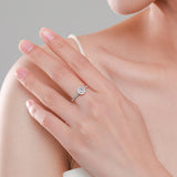 Engagement Simulation Diamond Electroplated Platinum – Stylish Gifts — 2