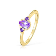 Women's Diamond Diamond Crystal Ring – Gifts for Her — 8