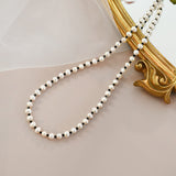 Freshwater Pearl Black Spinel Necklace Sweater – Jewelry Gift Ideas — 3