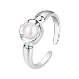Women's Sterling Silver Pearl Ring – Gifts for Her — 4