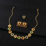 Retro Court Love Necklace Earrings And Ring Set – Jewelry Gift Ideas — 7
