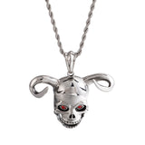 Wish Personality Long Chain Horn Ghost Head Men's – Jewelry Gift Ideas — 11
