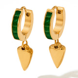 Fashion Earrings Studded With Zircon Stainless Steel – Stylish Gifts — 5